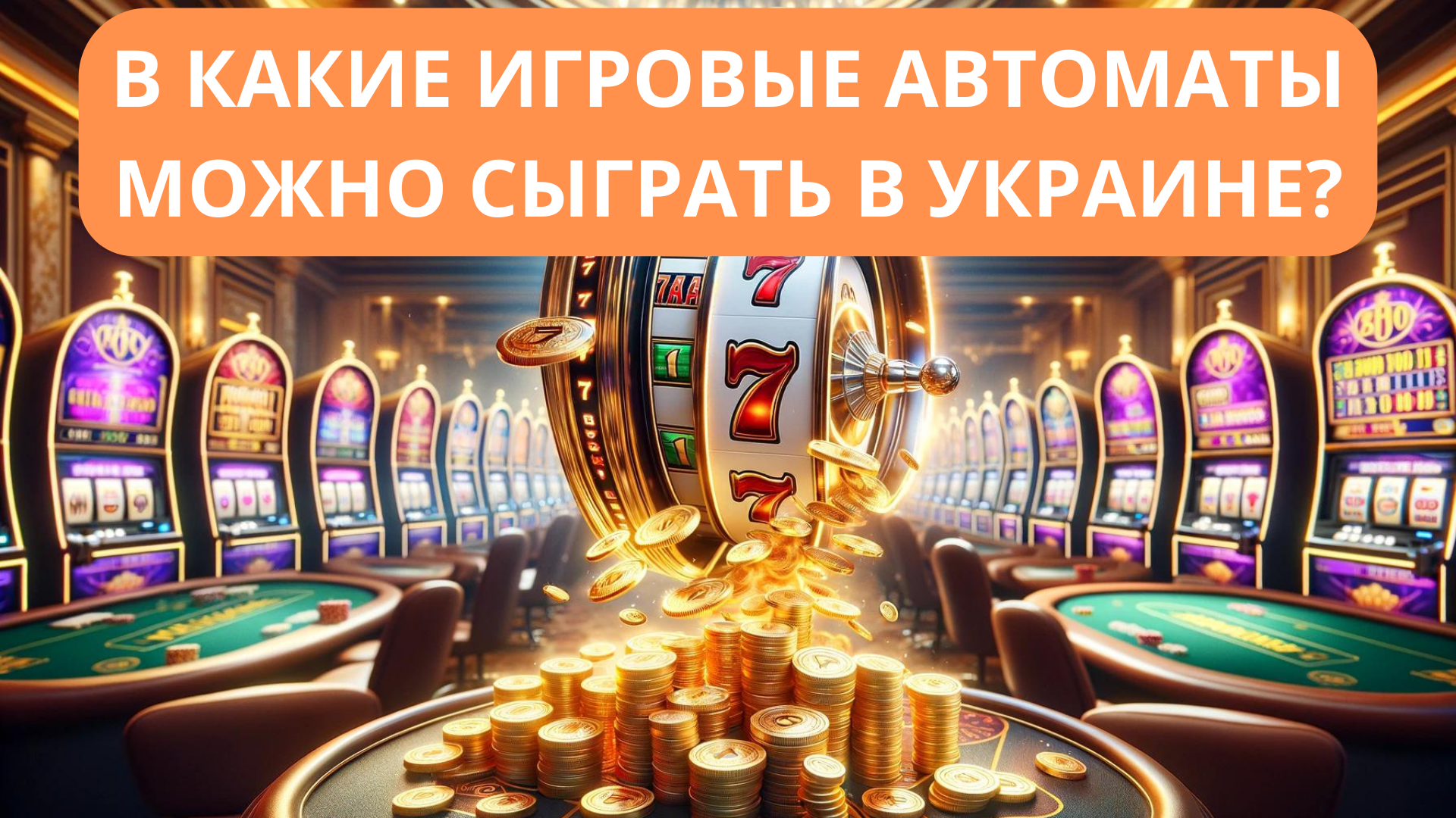 В какие игровые автоматы на деньги можно играть в Украине?